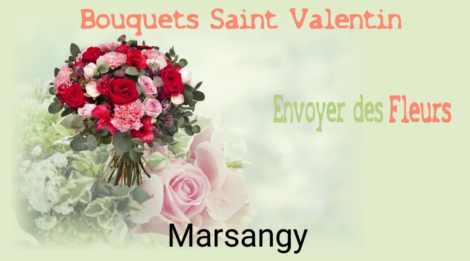 Roses de Saint-Valentin livrées à Marsangy